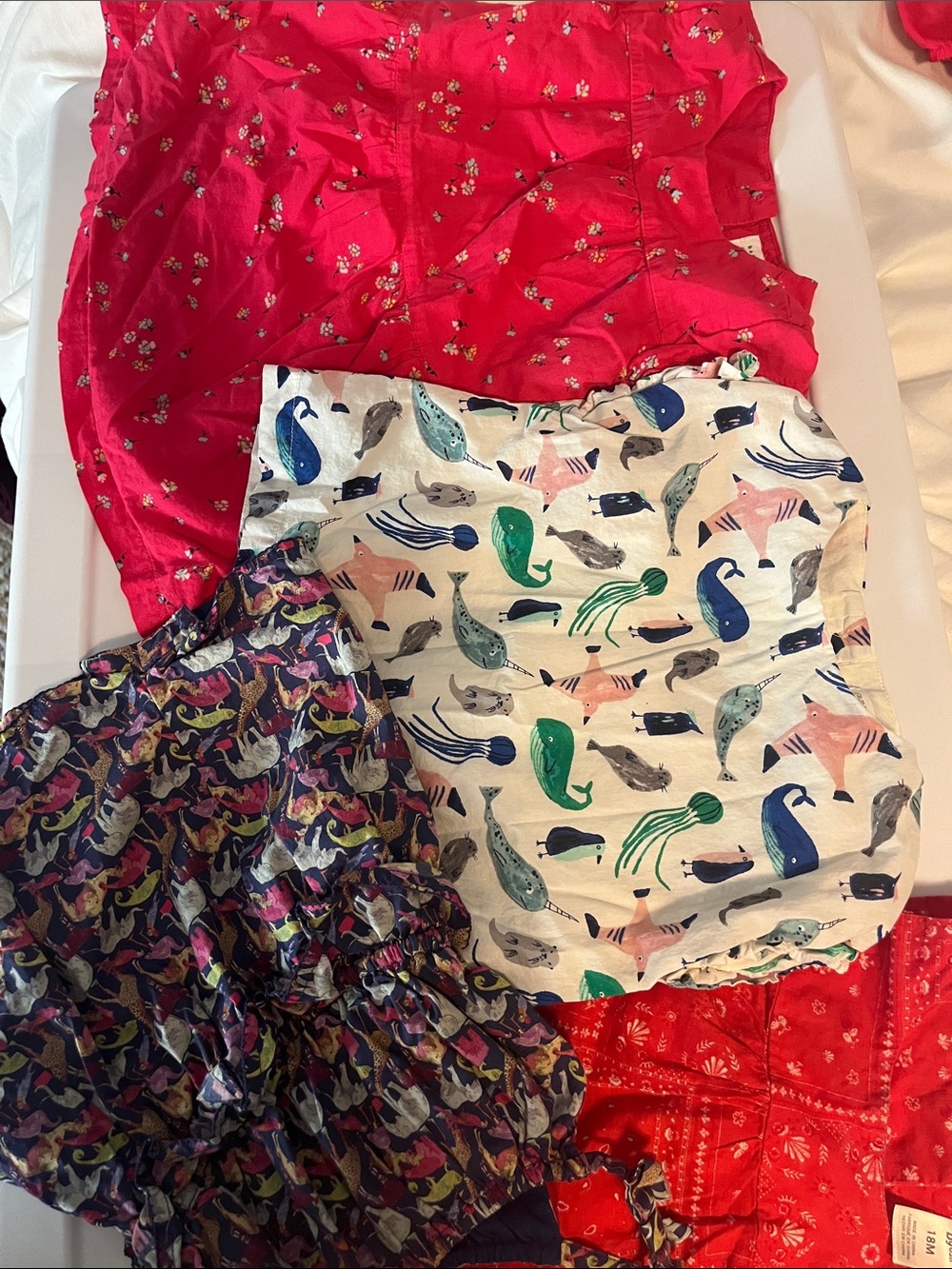Lot of 4 12-18 months girls summer Dresses